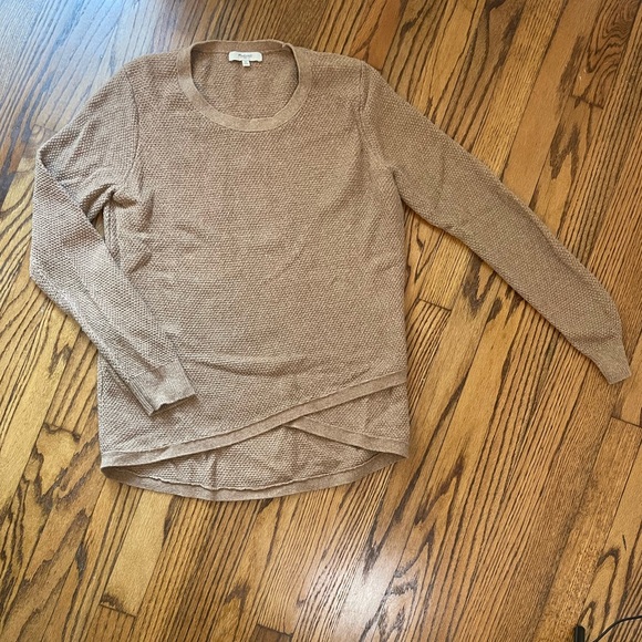 Madewell Cotton Blend Cross Front Sweater - Picture 1 of 3
